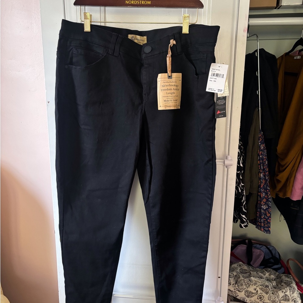 Democracy Ab-Tech Skinny Ankle Women's Black Jeans